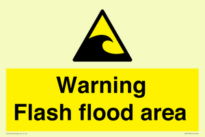 Warning Flash flood area
